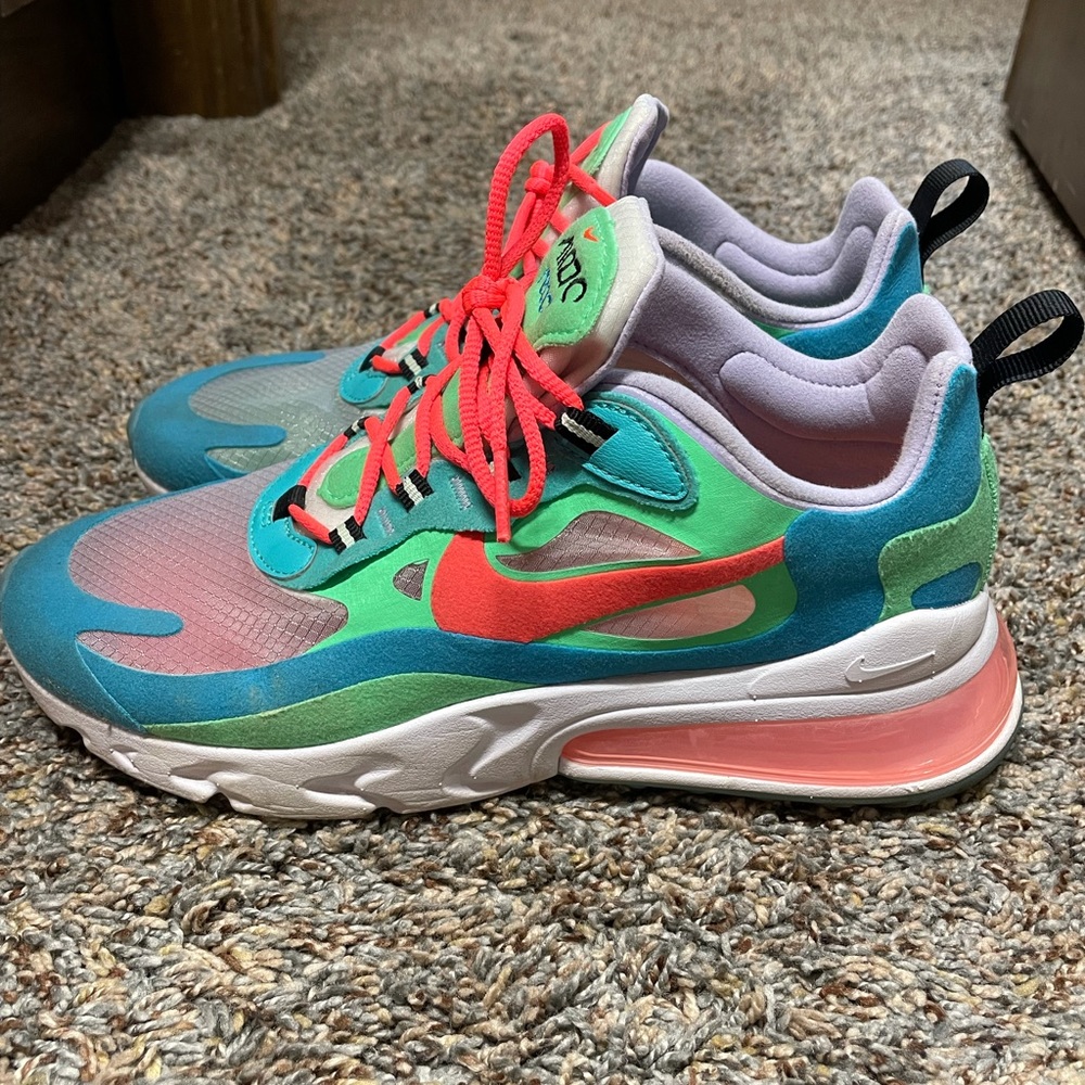 Colorful Nike reacts